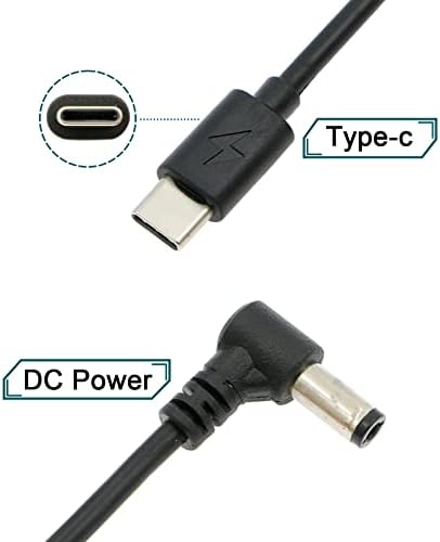 הכבלים של אלווין PD USB-C type-C ל- DC 5.5 x 2.5 ממ 12 וולט כבל חשמל לסרט וידאו בוטמגי | אטומוס שוגון | Smallhd |